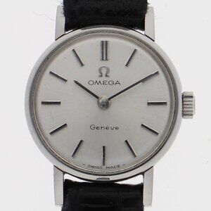 OMEGA Watches Stainless Steel/leather Hand Winding